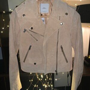 NWT Mango genuine leather jacket